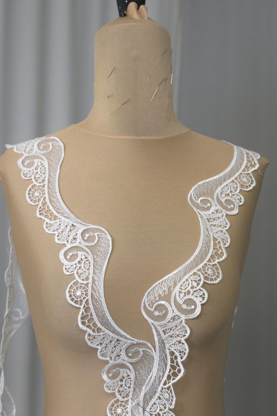 pizzo macrame bianco 0966bm Foto 1