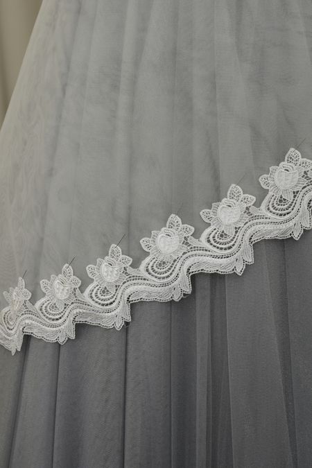 pizzo macrame bianco seta 8017bm Foto 1