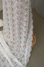 pizzo macrame bianco 90 Foto 4