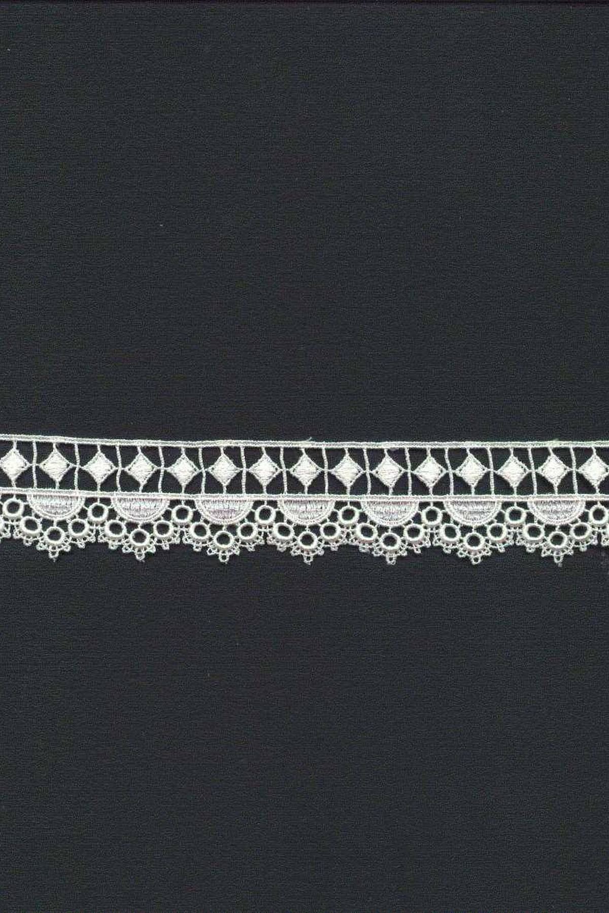 bordo macrame avorio anche bianco seta h cm 3 5 Art 0840BMAV