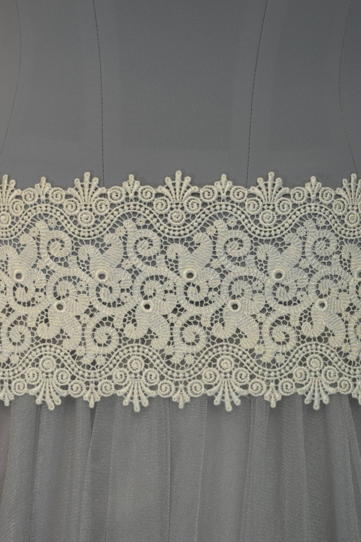 tramezzo macrame avorio cm 15 (compose con 8015) anche bianco seta Art 8016BMAV